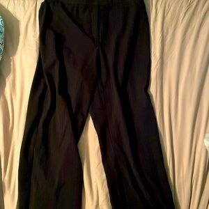 Black pinstripe slacks size 14p